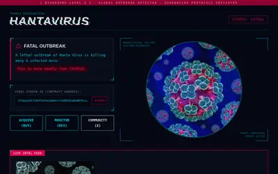 Website screenshot of Hantavirus (2026-05-09)