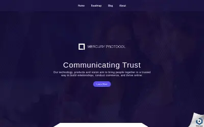 Website screenshot of Mercury Protocol (2026-05-29)