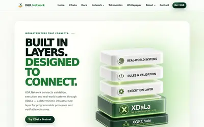 Website screenshot of XGR (2026-05-12)