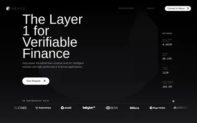 Website screenshot of Nexus (2026-05-13)