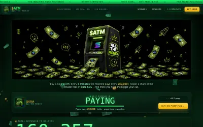 Website screenshot of All The Money (2026-05-26)
