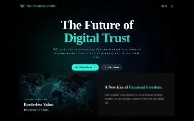 Website screenshot of SCANDIC COIN (2026-05-28)