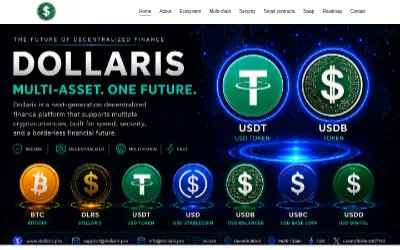 Website screenshot of Dollaris (2026-06-02)