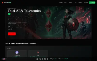 Website screenshot of Liberether (2026-06-10)