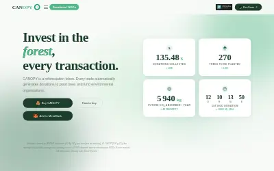 Website screenshot of CANOPY (2026-06-17)