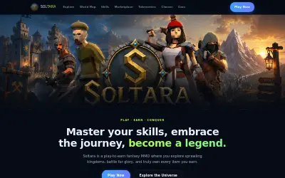 Website screenshot of Soltara (2026-06-20)