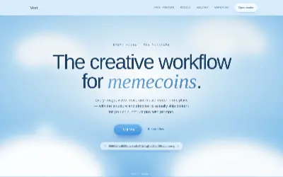 Website screenshot of Vort (2026-06-20)