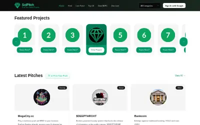Website screenshot of Fund Your Solana Projects (2026-06-22)