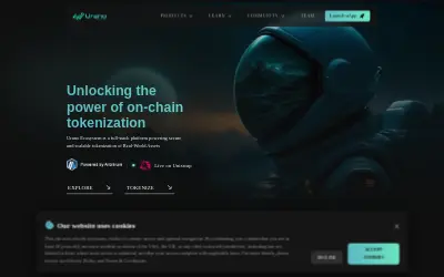 Website screenshot of UranoToken (2026-06-22)