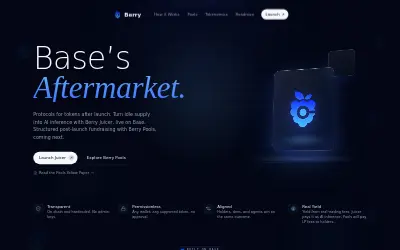 Website screenshot of Berry Finance (2026-06-22)
