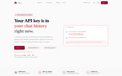 Website screenshot of 1clawAI (2026-06-22)