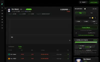 Website screenshot of Dev Wallet (2026-06-22)
