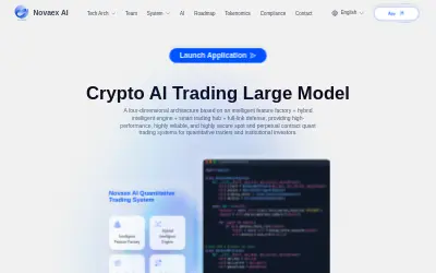 Website screenshot of Novaex AI (2026-06-22)