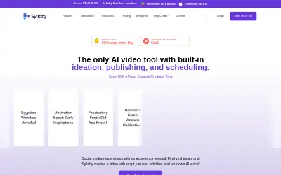 Website screenshot of Syllaby (2026-06-24)