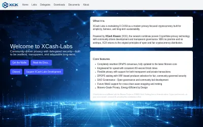 Website screenshot of XCash Klassic (2026-06-25)