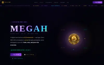 Website screenshot of Megah Digital Asset (2026-06-25)