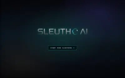 Website screenshot of SleuthAI (2026-06-26)