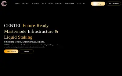 Website screenshot of Centel (centel.io) (2026-06-27)