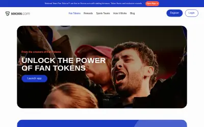 Website screenshot of Scotland Football Association Fan Token (2026-06-27)