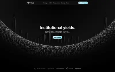 Website screenshot of Tori trUSD (2026-06-30)