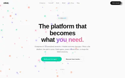Website screenshot of Olivia AI 2.0 (2026-07-01)