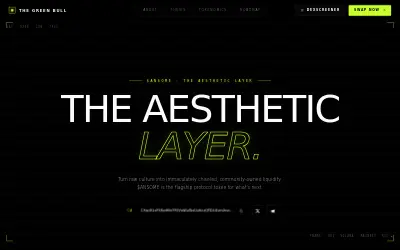 Website screenshot of The Green Bull (2026-07-01)