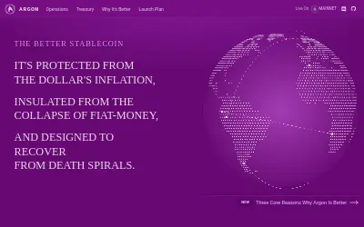 Website screenshot of Argonot (2026-07-01)