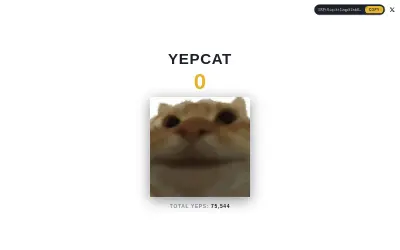 Website screenshot of yepcat (2026-07-01)