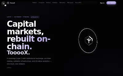 Website screenshot of TooooX (2026-07-03)