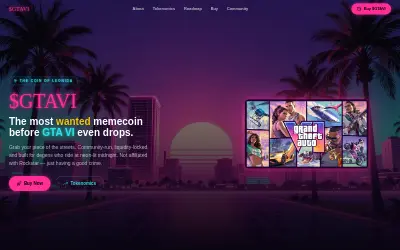 Website screenshot of Grand Theft Auto VI (gtavieth.com) (2026-07-06)