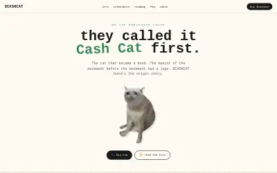 Website screenshot of Cash Cat (2026-07-08)