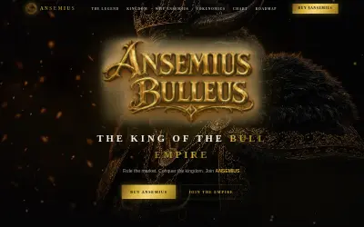 Website screenshot of Ansemius Bulleus (2026-07-08)