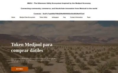 Website screenshot of Medjool (2026-07-08)