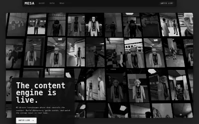 Website screenshot of MESA (2026-07-09)
