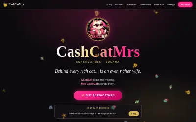 Website screenshot of CashCatMrs (2026-07-17)