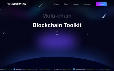Website screenshot of Unification (2026-04-25)