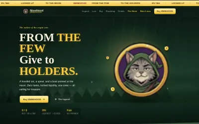 Website screenshot of NINEHOOD (2026-07-20)