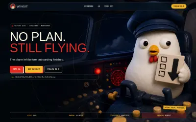 Website screenshot of WINGIT (2026-07-20)