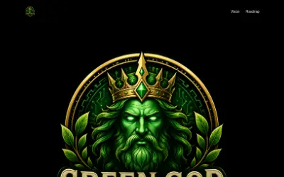 Website screenshot of Green God (2026-07-20)