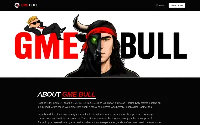 Website screenshot of The Gamestop Bull (2026-07-21)