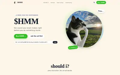 Website screenshot of Thinking Cat (2026-07-21)