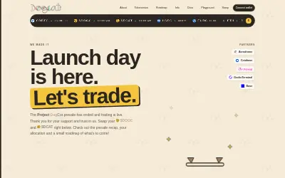 Website screenshot of Project DogCat DCAT (2026-07-21)