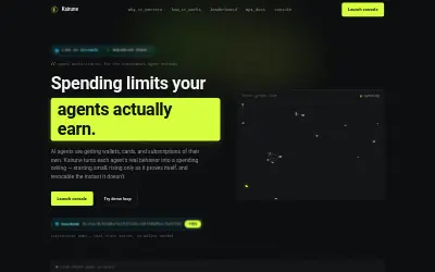 Website screenshot of KAIRUNE by Virtuals (2026-07-21)