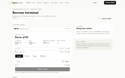 Website screenshot of Quiver Money (2026-07-21)