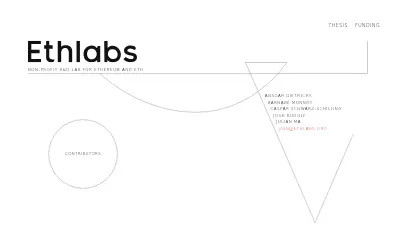 Website screenshot of ETHLABS FUND (2026-07-22)