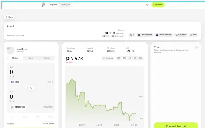 Website screenshot of tamPons (2026-07-22)
