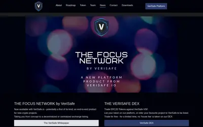 Website screenshot of VeriSafe (2026-05-21)