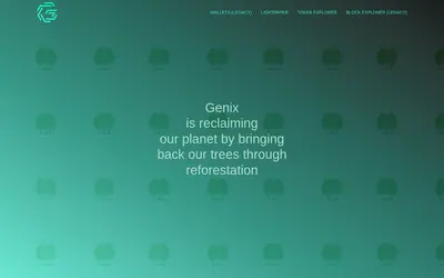 Website screenshot of Genix (2026-05-19)