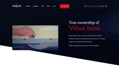 Website screenshot of Hoard (2026-05-22)