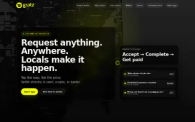 Website screenshot of Gratz (2026-05-29)